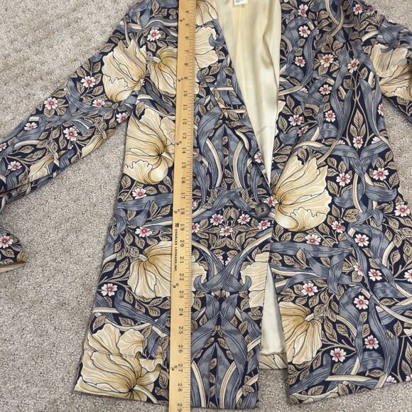 Morris & Co x H&M Sz. 2 Pimpernel Floral Art Nouveau Jacket Blazer - Picture 8 of 15